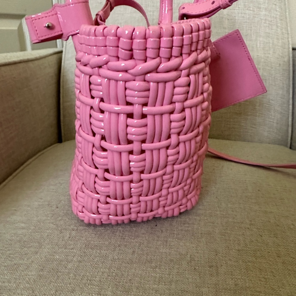 Balenciaga Pink Woven Women's Bag XS - Picture 4 of 9